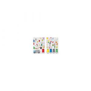 Gommettes tri sélectif - 85 pièces - de 0,7 à 4,9 cm