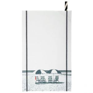 Declikdeco Torchon Dolce Vita Blanc 50 x 70