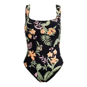 Roxy Maillot de bain PT Beach Classics une pièce noir vert orange femme - M