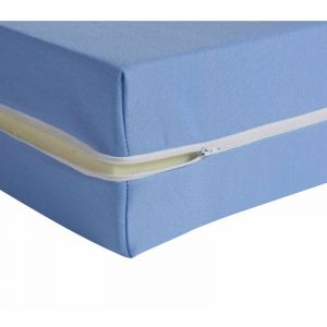 Terre de Nuit Housse r&eacute;nove matelas coloris bleu 13 cm 180gr-m&sup2; 80x190