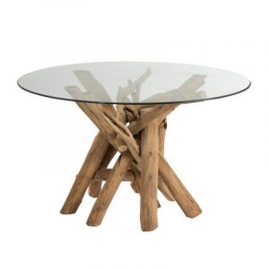Table de Repas en Bois "Branc s" 128cm Naturel Prix