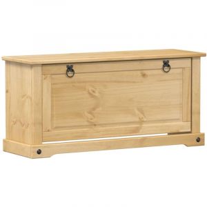 VidaXL Armoire à chaussures Corona 99x32x47 cm bois de pin massif, rangement de chaussures, placard à chaussures, étagère à chaussures