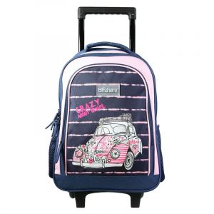 Bagtrotter sac à dos à roulettes offshore bleu voiture