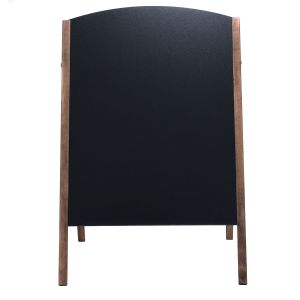 Tableau d'affichage publicitaire en bois de pin avec stoppeur de clientèle