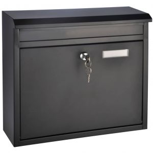 Image de VidaXL HI Boîte aux lettres Noir 36 x 12 x 32 cm