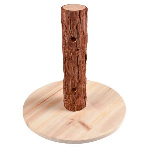 Jouet pour rongeurs roue d`activité en écorce de bois Duvoplus
