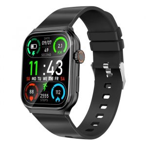 Akashi Montre Connect&eacute;e Bluetooth Suivi Sport Appels mains libres Noir