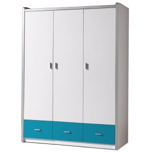 Image de Armoire 3 Portes Bonny Turquoise