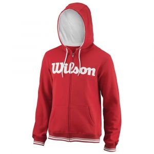 Wilson Sweatshirts Team Script Full Zip Hooded Red / White - Taille L