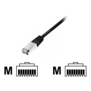 Equip Cordon de raccordement - RJ-45 (M) pour RJ-45 (M) - 2 m - SFTP - CAT 6 - sans halog&egrave;ne, moul&eacute;, bloqu&eacute; - noir