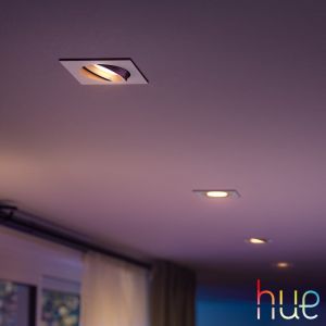 Philips Hue White & Color Ambiance Centura Projecteur, GU10, 8720169319219,
