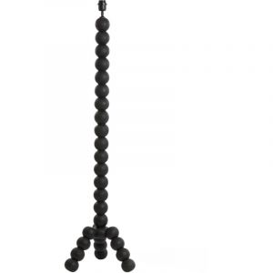 Light & living lampadaire Veglio bois de manguier noir mat - 35x35x130 cm - E27 - excl. abat-jour