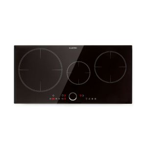 Klarstein Delicatessa 80 Flex Table de cuisson à induction encastrable - 3 zones - 7000W - Noir