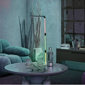Ledvance SMART + WiFi Converti Mur et feux d'adh&eacute;sion, noir, 24W, 2320LM, Lumi&egrave;re blanc et couleur r&eacute;glable, Dimmable, Effet de lumi&egrave;re magique dynamique, contr&ocirc;le de l'application, 2700k - 6500K