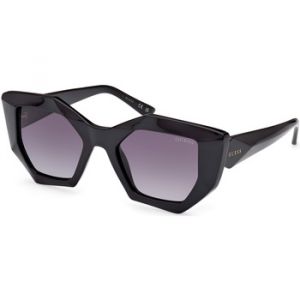 Guess Femme GU7897 01B Lunettes de soleil Injecté Noir Gris Géométrique Normale Ombré