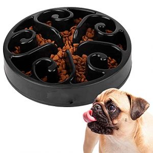 Edipets, Gamelle Anti Glouton Chat ou Chien, Plateau Interactif pour éviter l'Anxiété, pour Petits Animaux de Compagnie, Moyens et Grands (Gris)