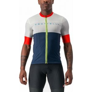 Image de Castelli Maillot manches courtes sezione bleu blanc