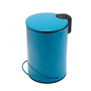 Guy Levasseur Poubelle à pédale 3L en métal bleu - bleu