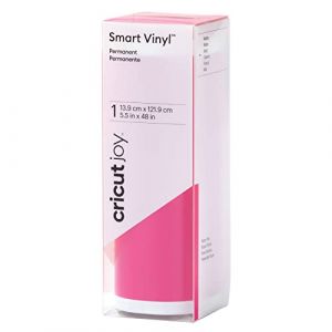 Cricut Joy Smart Vinyl Vinyle thermocollant permanent 139 x 1219 mm Rose Fiesta