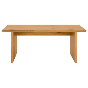 Idimex Table basse rectangulaire en bois massif, coloris naturel