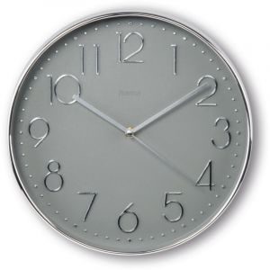 Hama Horloge murale ''corse'', ø 30 cm, sans tic-tac, ARGENTé/GRIS