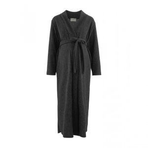 Cache Coeur Veste longue grossesse noire Lingerie