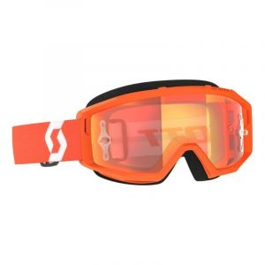 Scott Masque cross Primal orange/blanc – écran Works chrome orange