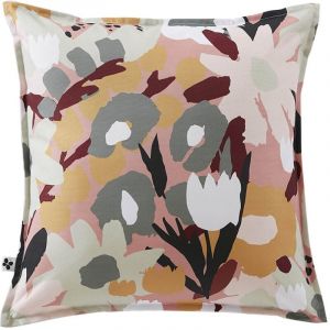 CAMELIA - Coussin 45x45 Déhoussable Tissu Déperlant Motif Fleuri - Altobuy