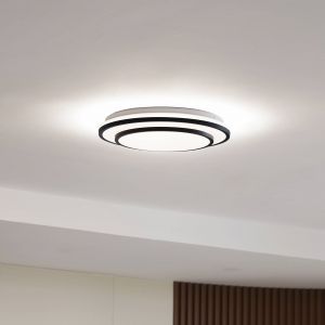 Lindby Duala plafonnier LED RGBW télécommande