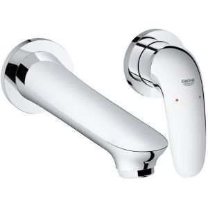 Grohe Eurostyle Mitigeur 2 trous, lavabo, montage mural, taille M Saillie 203 mm, chrome 29097003 | Chromé