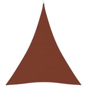 VidaXL Voile de parasol Tissu Oxford triangulaire 5x6x6 m Terre cuite