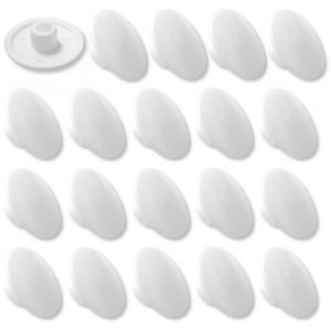 Image de Cyclingcolors 20x Cache vis cruciforme Blanc 12.5mm x 4.2mm PZ3 Bouchon Trou Capuchon Protection Meuble Table Chaise