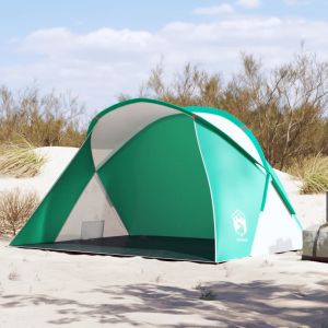 VidaXL Tente de plage vert d eau escamotable imperméable