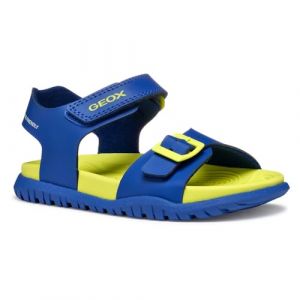 Geox J Sandal FUSBETTO BO, Royal/Fluo Yellow, 27 EU
