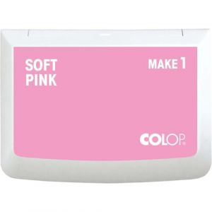Colop Tampon encreur MAKE 1 Soft Pink 50 x 90 mm, coussin pour tampon manuel traditionnel