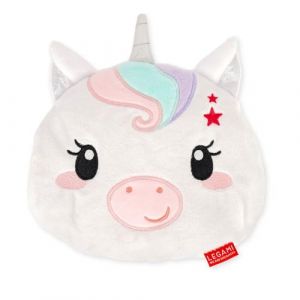 Legami Mini Coussin Thermique avec graines de Lin, Chaud Cuddles, en graines de Lin, Parfum de Lavande, Polyester et Coton, Cadeau Relaxation, Utilisation au Micro-Ondes ou au, thème Unicorn