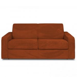 Italian Spirit Canapé convertible express MIDNIGHT 140cm métal matelas 16cm velours côtelé zoom terra