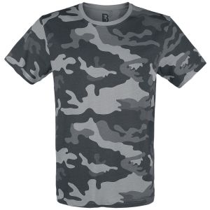 Brandit T-Shirt Manches courtes de - T-Shirt Premium - S à 5XL - pour Homme - camouflage gris