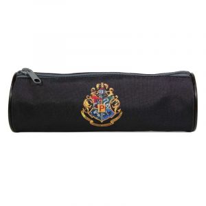 Bagtrotter trousse scolaire ronde harry potter noire maisons