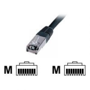 Digitus Câble de branchement SF-UTP CAT 5e Professional, AWG 26/7, paire torsadée, 2 m de long, noir