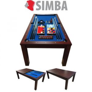 Simba Toys TABLE DE BILLARD 7FT Modele BLUE SKY FULL OPTIONAL 7FT PLAN DE COUVERTURE INCLUS DANS LE PRIX