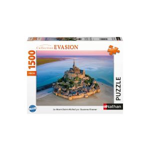 Nathan Puzzle Collection Evasion Le Mont-saint-michel 1500 Pièces - La Boite