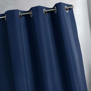Homemaison Rideau Ameublement -Rideau en Toile - Rideau Outdoor -Rideau d'Ameublement Rideau d'Ameublement Bleu Marine- Rideau 140 X 260 cm