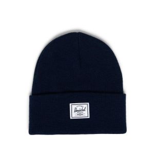 Herschel Bonnet en maille de coton recyclé ELMER Bleu - Taille Taille Unique