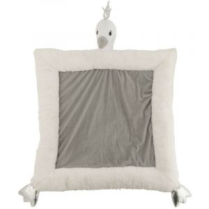 Tapis de Jeux Enfant "Cygne Peluc " 105cm Blanc Prix