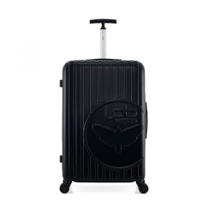 Lpb - valise grand format abs/pc romane 4 roues 75 cm - noir