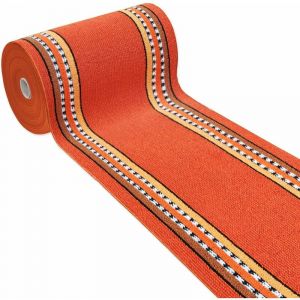 Tapis de Cuisine Coureur Bord&eacute; Absorbant Antid&eacute;rapant Lavable En Diff&eacute;rentes Tailles Orange - 57x180 cm