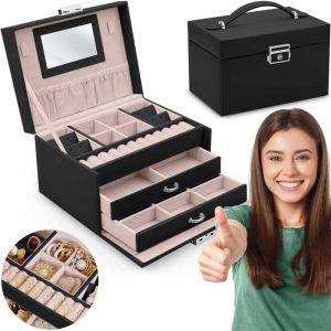 Boîte à bijoux Massido MS-700 - noir