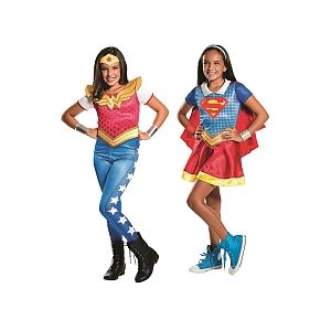 Rubie's Déguisements Wonder Woman + Supergirl DC Super Héro Girls