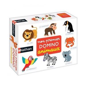 Nathan Mon premier domino animaux du monde - 28 dominos - jeu educatif